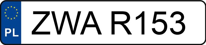 Numer rejestracyjny ZWA R153 posiada FSM 126p FL 650 - ZWAR153 Numer rejestracyjny ZWA R153 posiada FSM 126p FL 650 - ZWAR153
