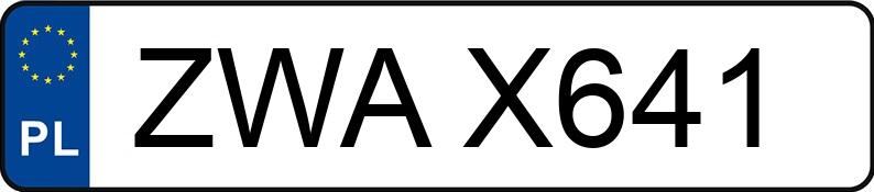 Numer rejestracyjny ZWA X641 posiada OPEL ASTRA - ZWAX641
