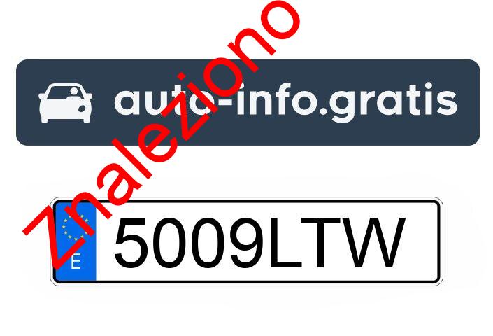 License plate number 5009LTW was found