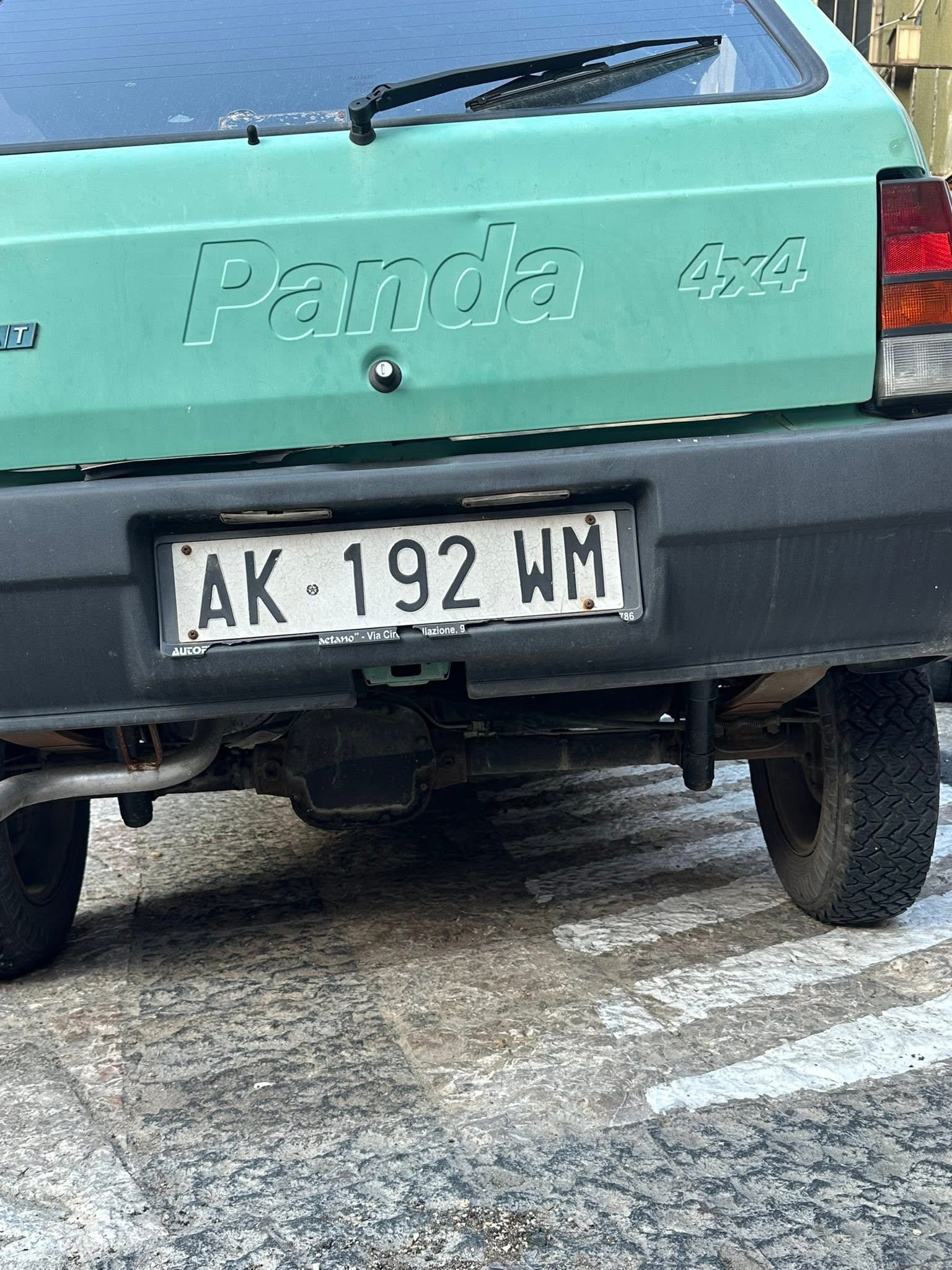 Numer rejestracyjny AK192WM posiada Fiat Panda