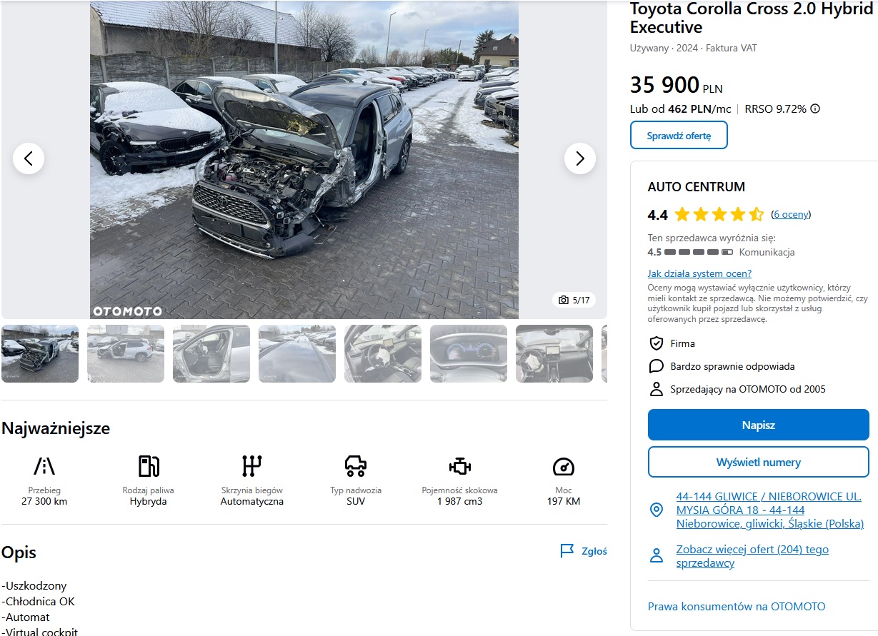 Le numéro d’enregistrement WZ 794JG a TOYOTA Yaris 1.5 MR`24 E6d Comfort - WZ794JG