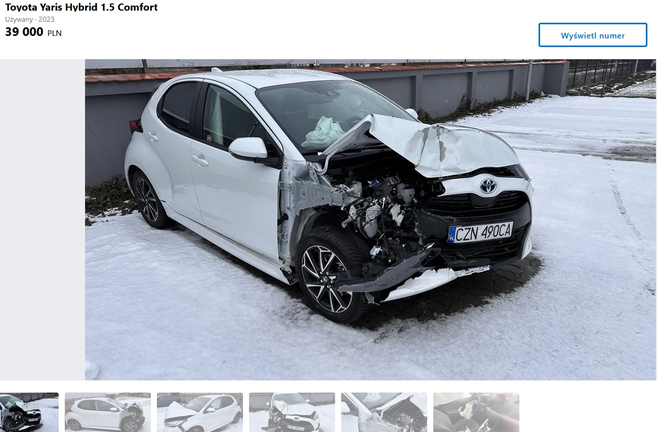 uszkodzony przód w 2024 roku