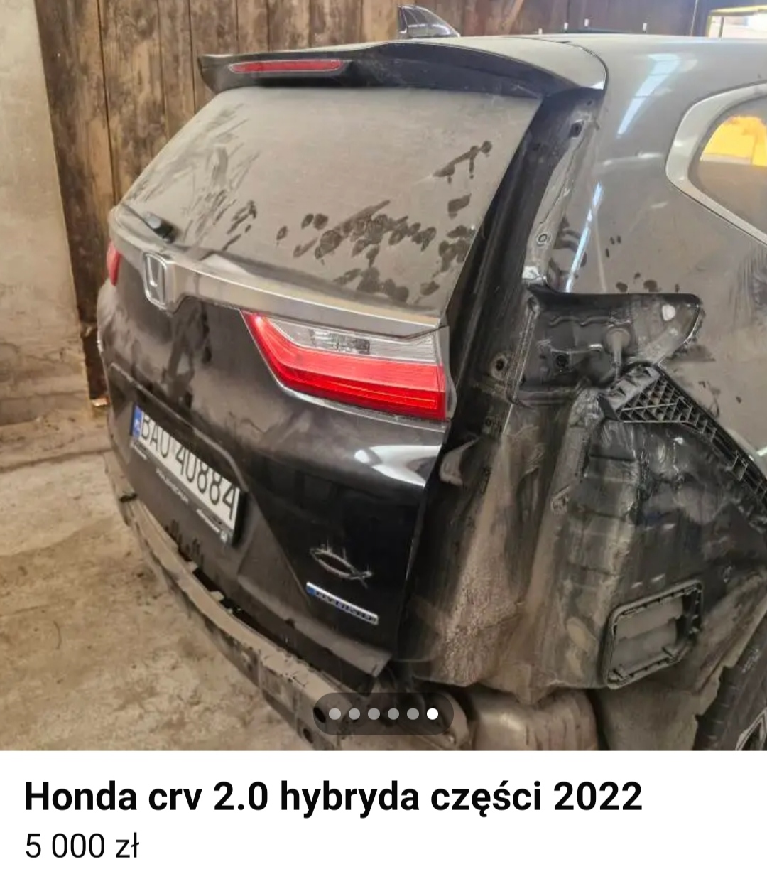 Uszkodzony, sprzedawany na części