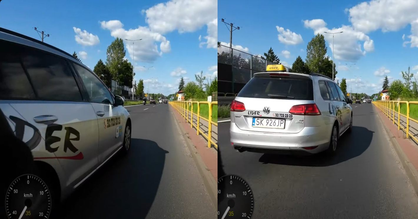 Pirata de carretera en un vehículo con matrícula SK926JP