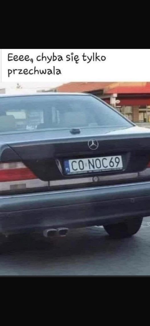 Numer rejestracyjny C0NOC69 posiada MERCEDES-BENZ S 500 Kat. 140