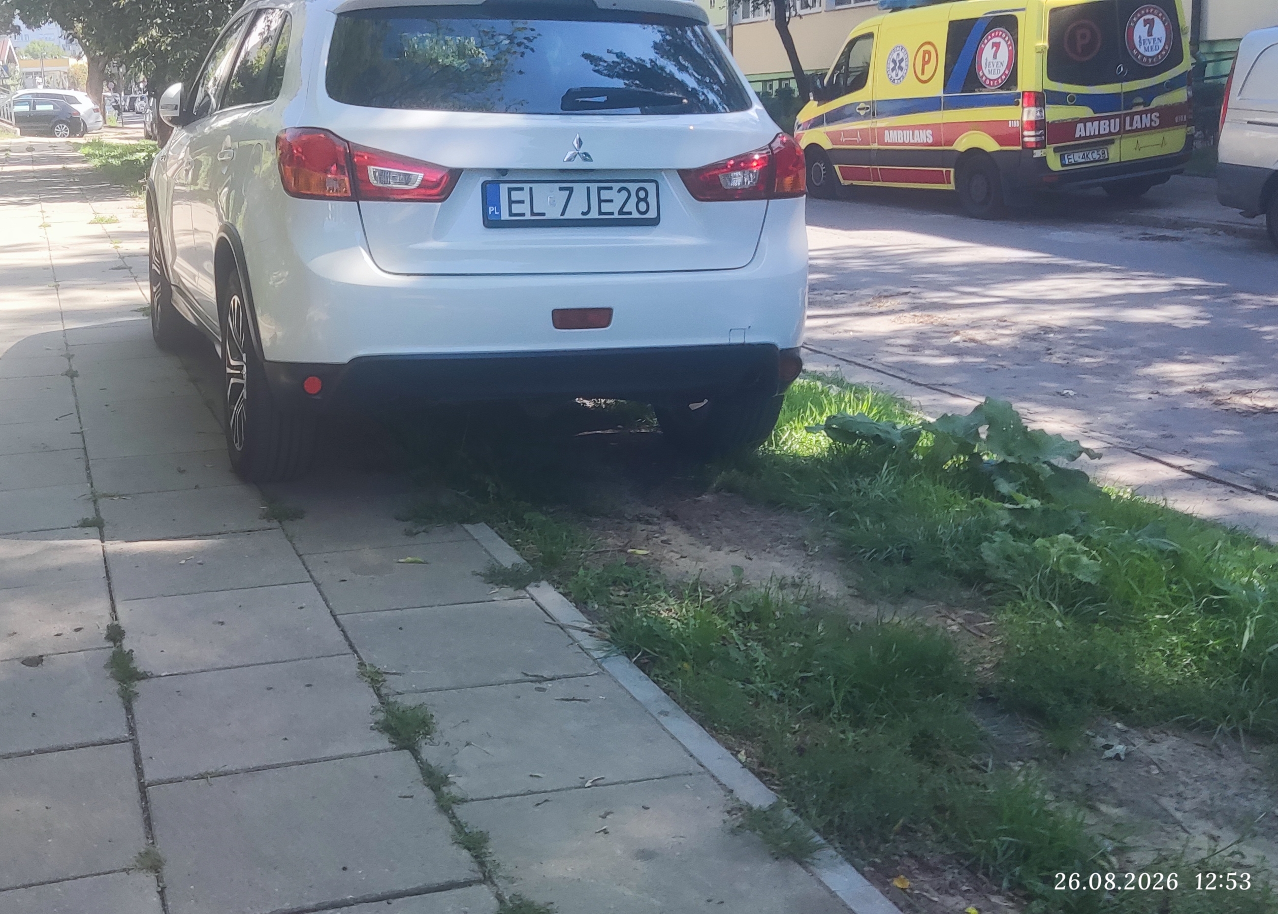 Parkmaster in einem Fahrzeug mit EL7JE28-Zahlen