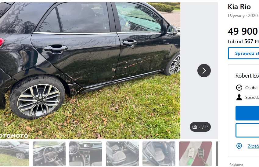 Numer rejestracyjny PZL16355 posiada KIA Rio 1.0 MR`17 E6 M