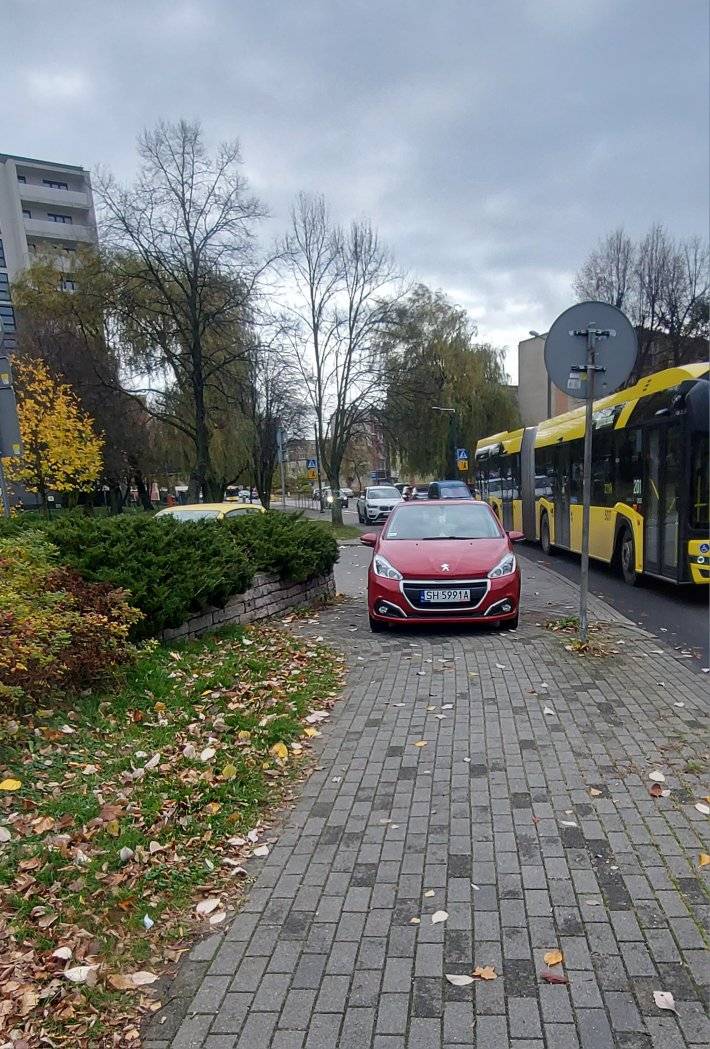 Mestre de estacionamento em um veículo com números SH5991A