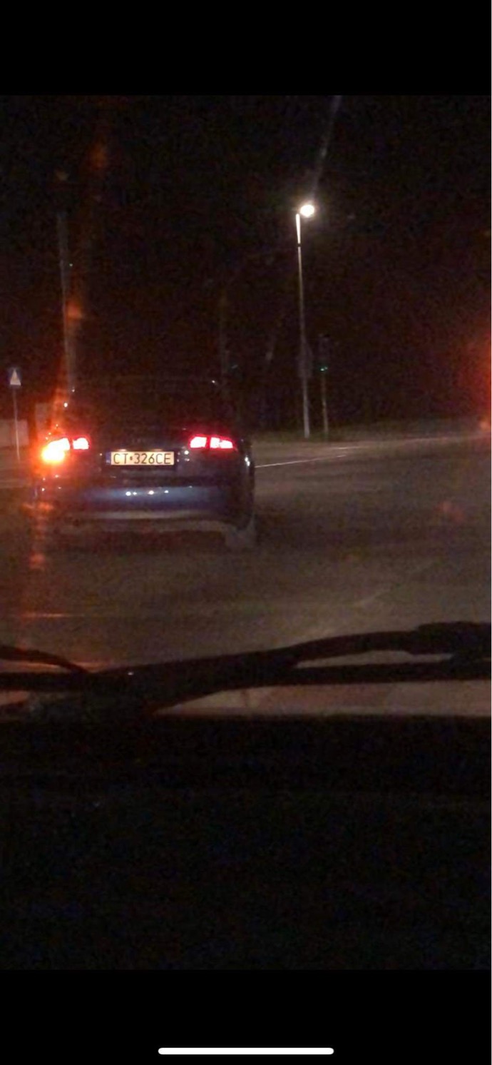 Pirata de carretera en un vehículo con matrícula CT326CE