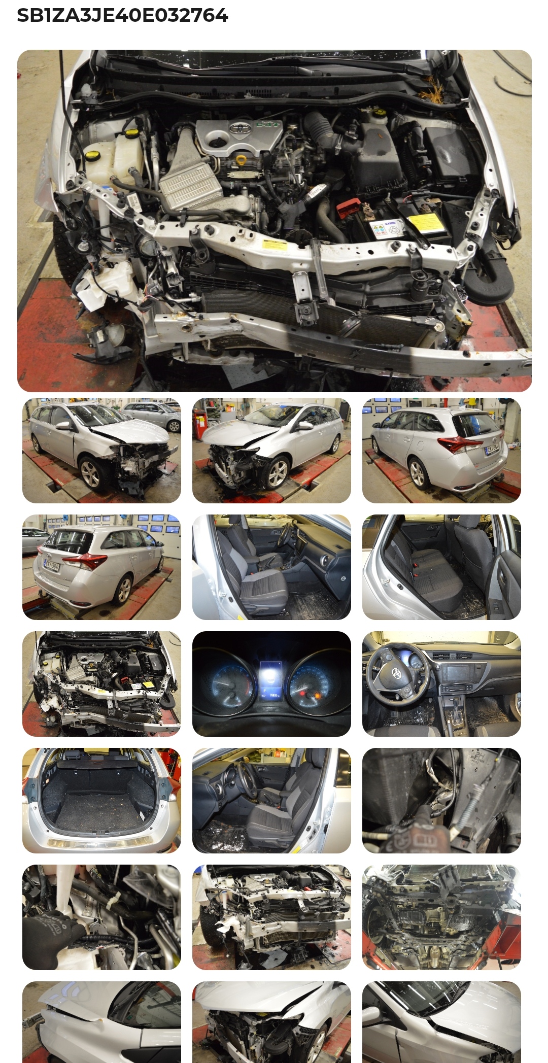 Numer rejestracyjny WZY37616 posiada TOYOTA Auris Premium