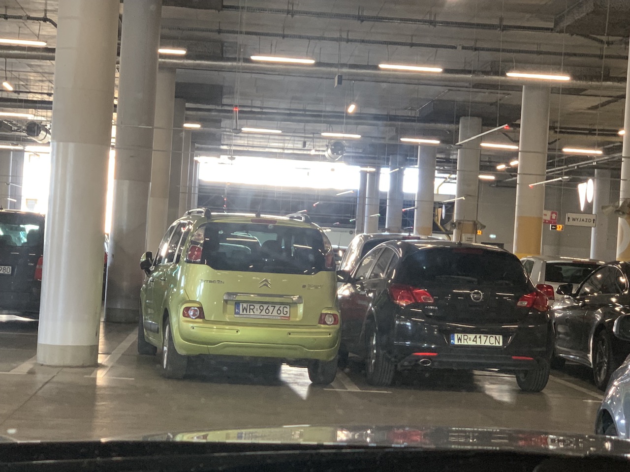 Parking Master i ett fordon med WR9676G-nummer