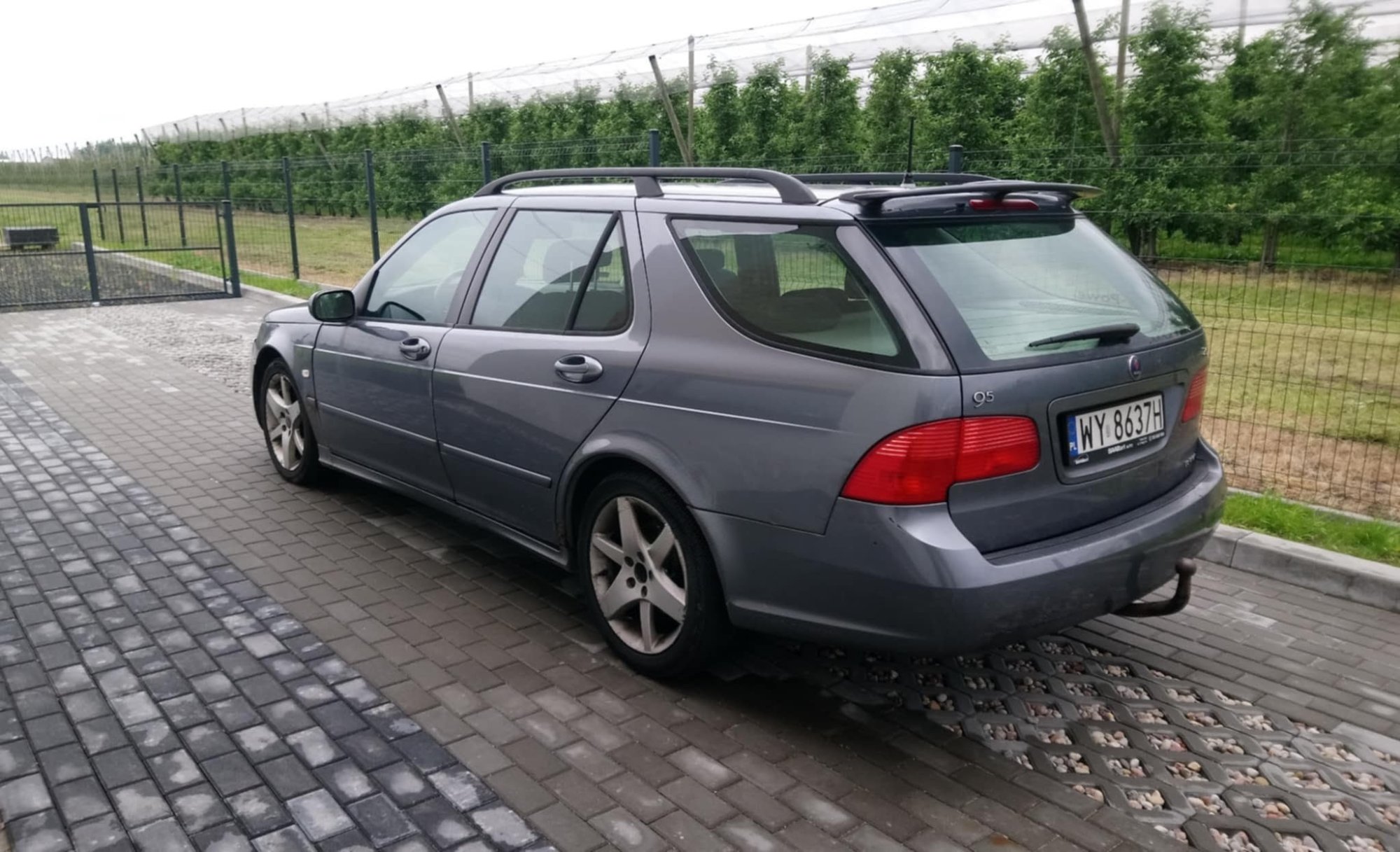 Numer rejestracyjny WY 8637H posiada SAAB 9-5 Sport Kombi 2.0 MR`05 E4 t Linear Sport Aut. - WY8637H