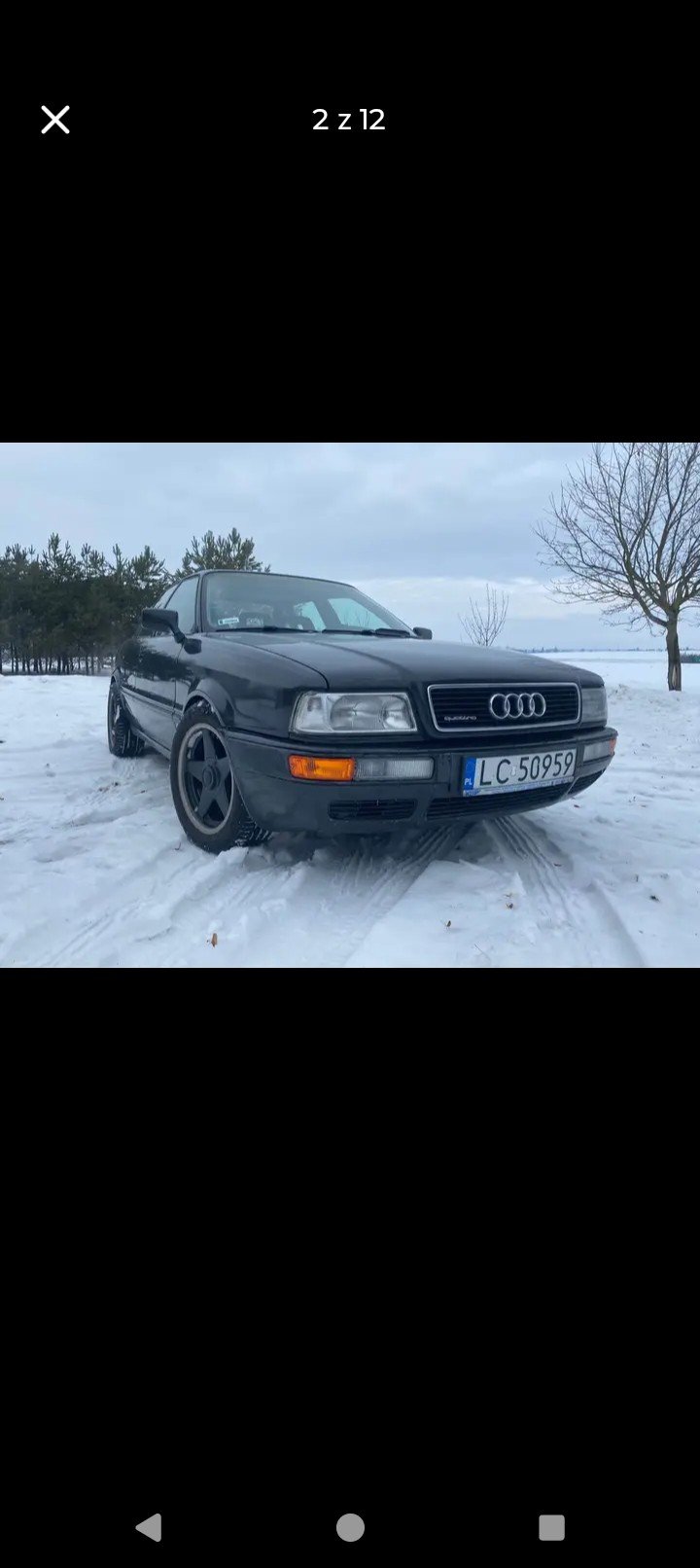 Numer rejestracyjny LC 50959 posiada AUDI 80 Quattro 2.8 Kat. B4 e - LC50959