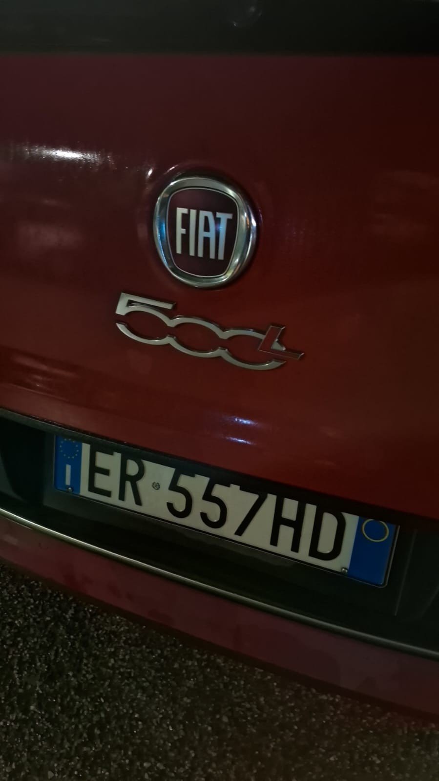 Numer rejestracyjny ER557HD posiada FIAT 500L