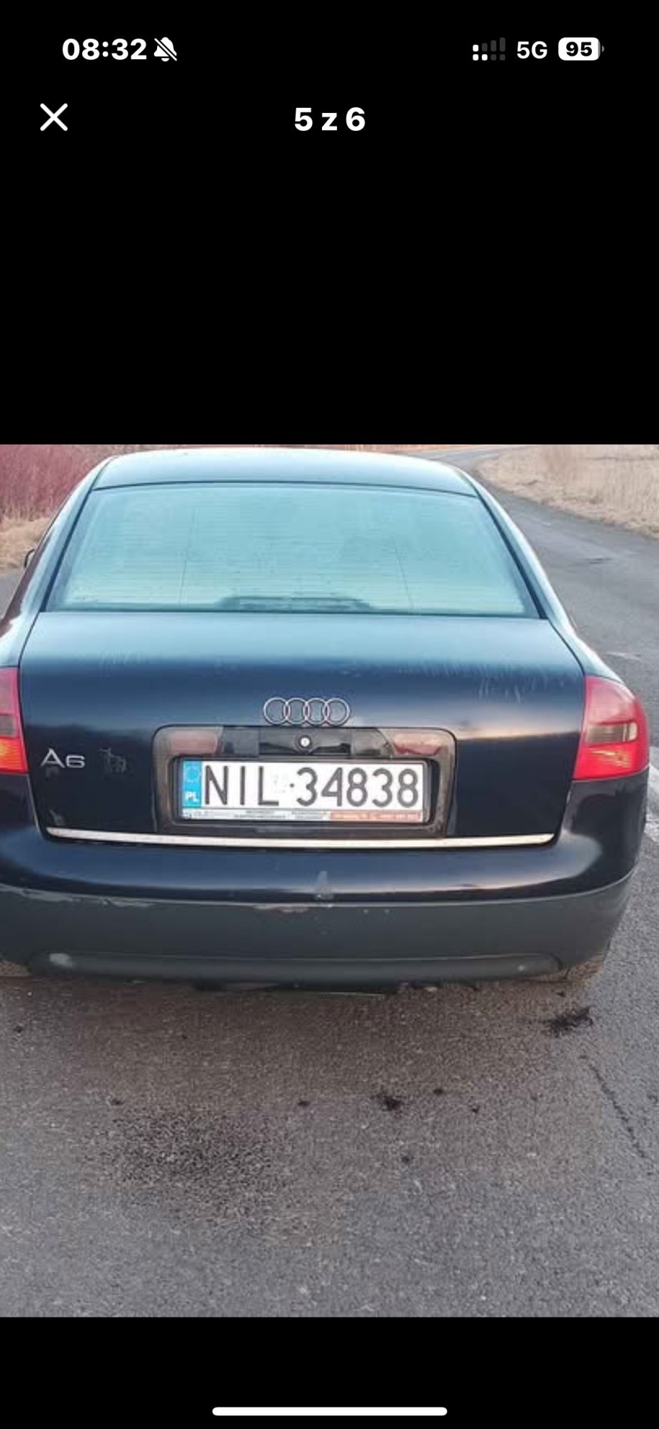 Numer rejestracyjny NIL 34838 posiada AUDI A6 2.5 TDi Kat. MR`97 4B - NIL34838