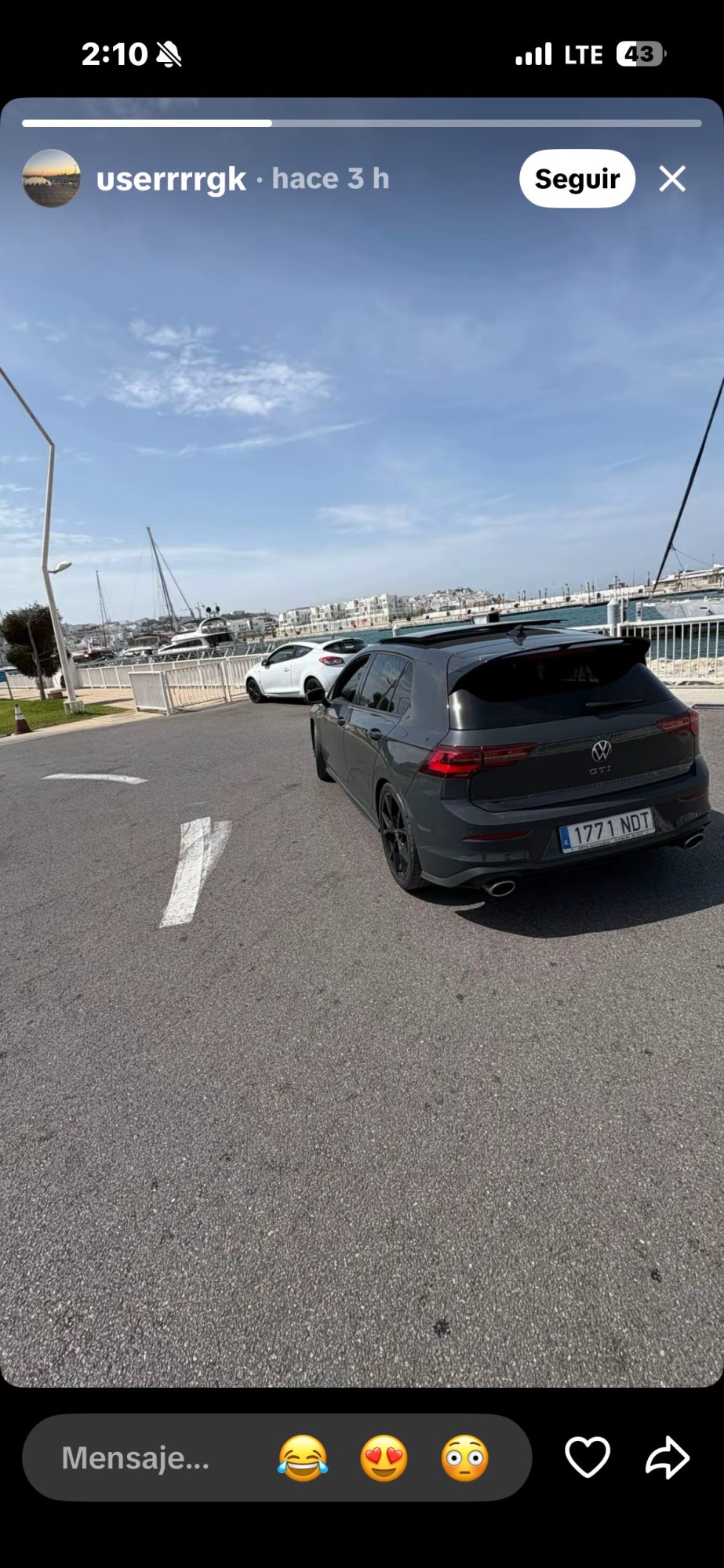 Die Registrierungsnummer 1771NDT hat VOLKSWAGEN GOLF