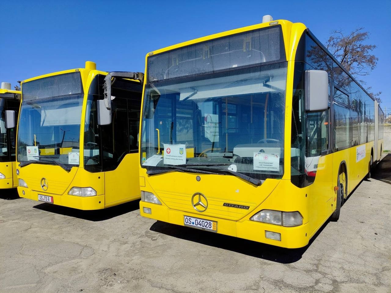 Le numéro d’enregistrement OS04028 a Mercedes Citaro