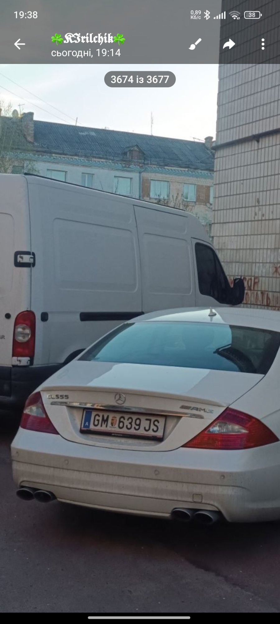 Die Registrierungsnummer GM639JS hat Mercedes-Benz CLS 55 AMG