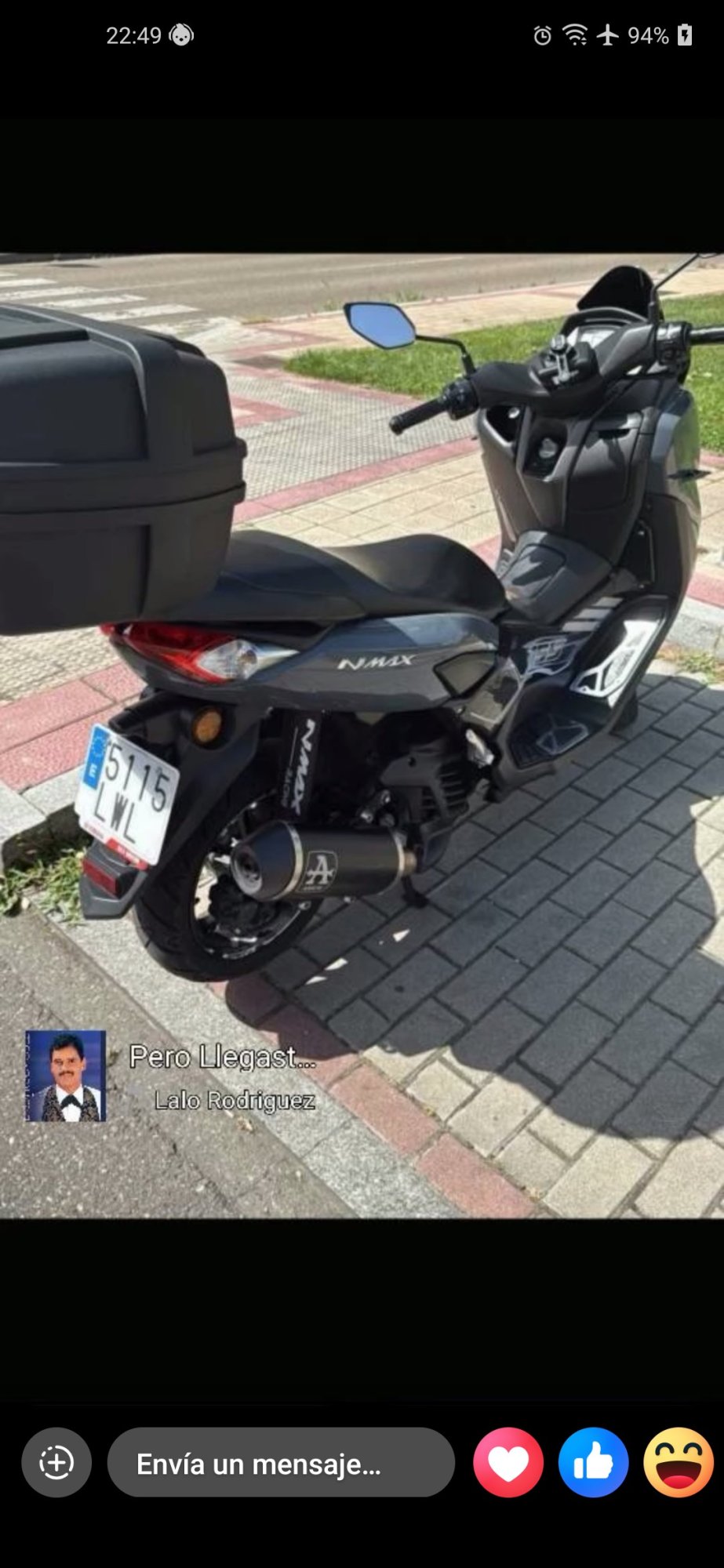 Numer rejestracyjny 5115LWL posiada YAMAHA NMAX Numer rejestracyjny 5115LWL posiada YAMAHA NMAX