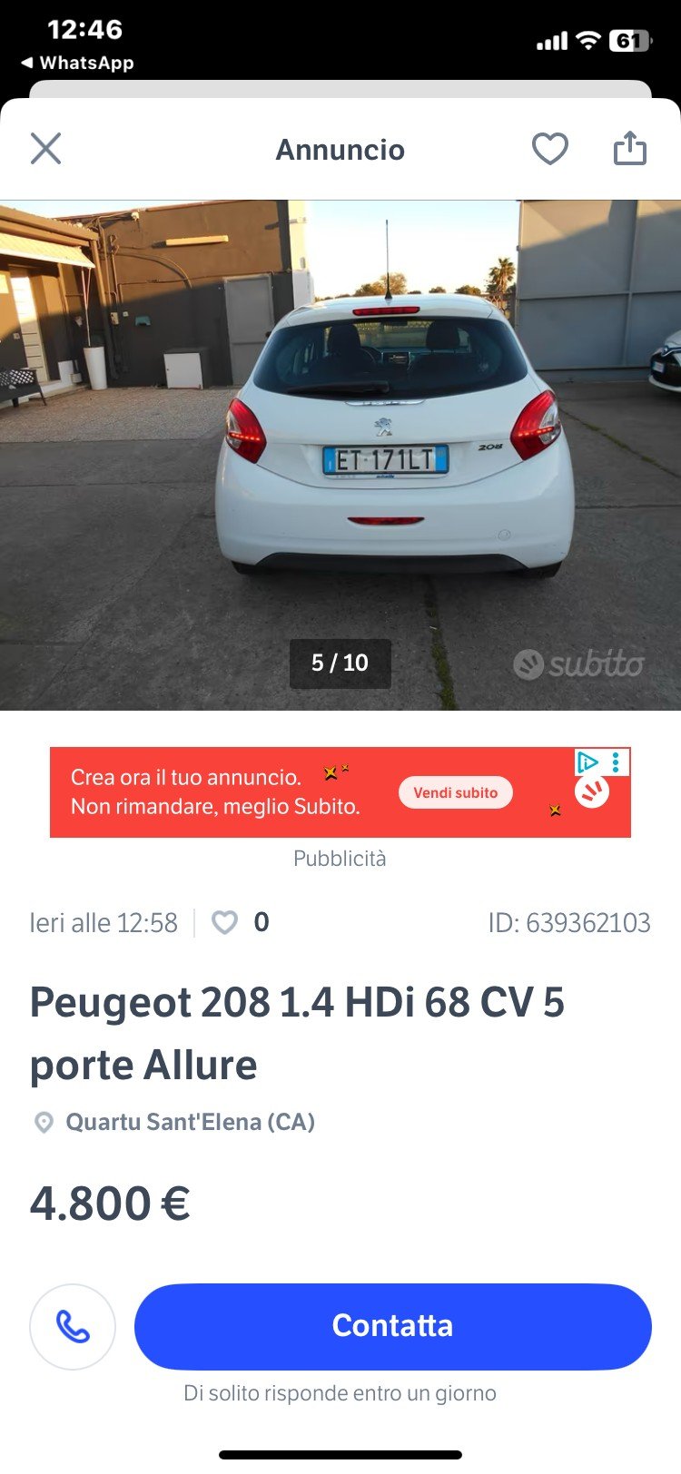 Numer rejestracyjny ET171LT posiada PEUGEOT 208 1o serie Numer rejestracyjny ET171LT posiada PEUGEOT 208 1o serie