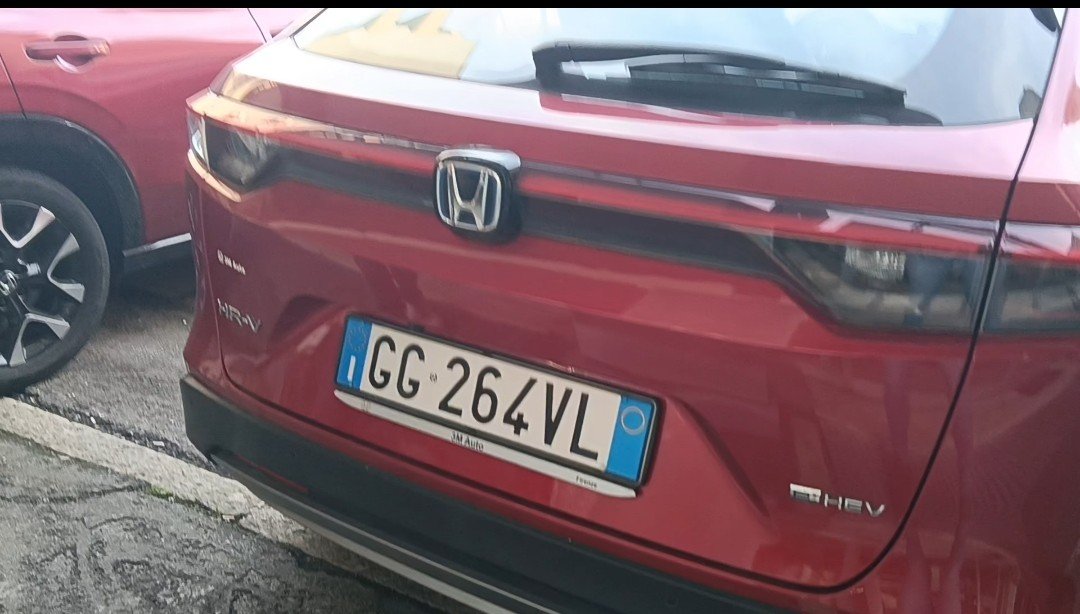 Numer rejestracyjny GG264VL posiada HONDA HR-V 3a serie