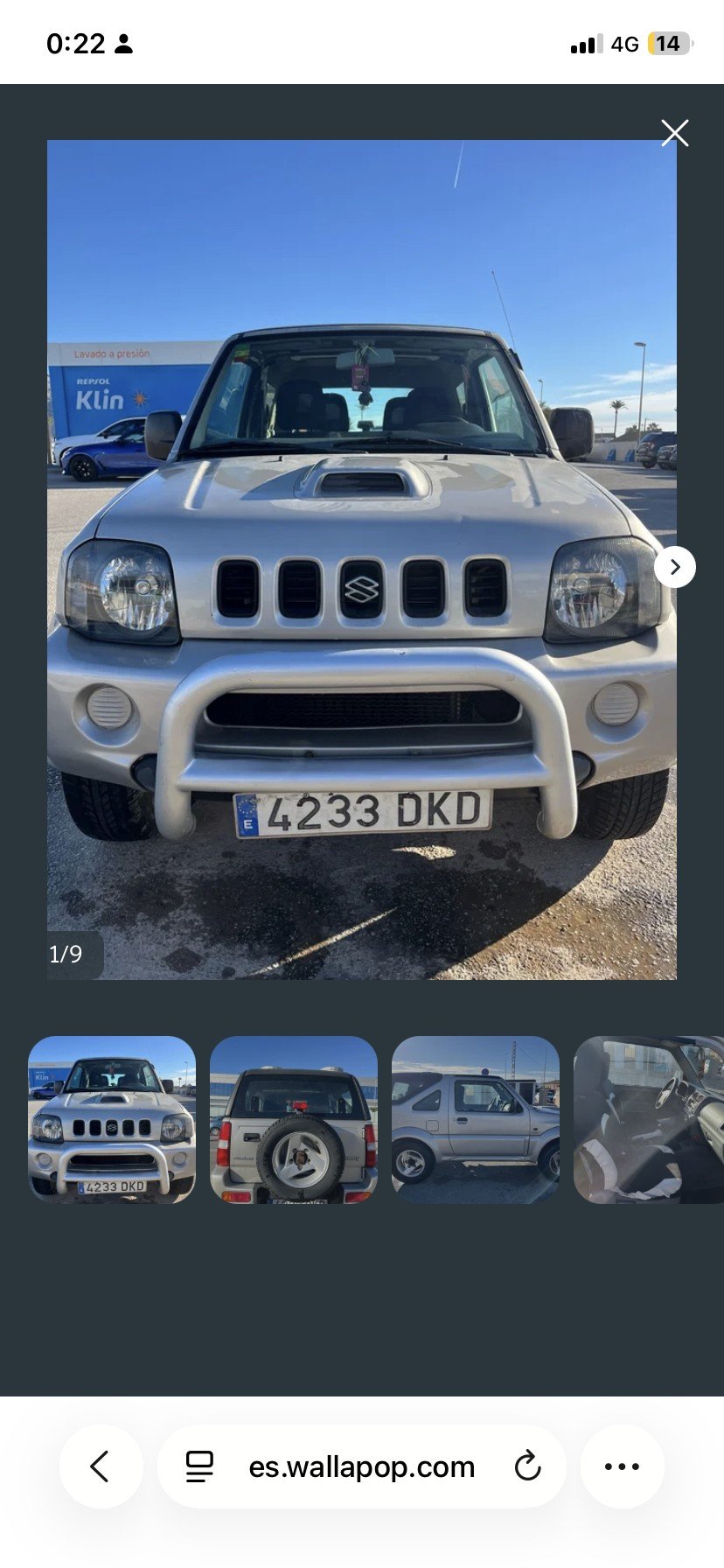 Il numero di registrazione 4233DKD ha SUZUKI JIMNY