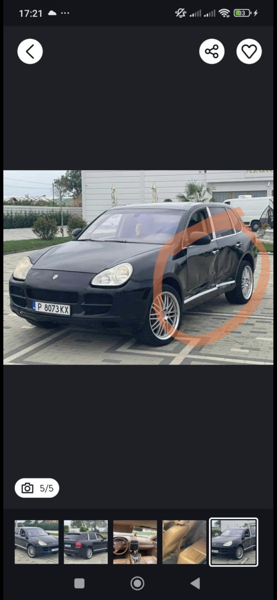 Numer rejestracyjny P8073KX posiada Porsche Cayenne