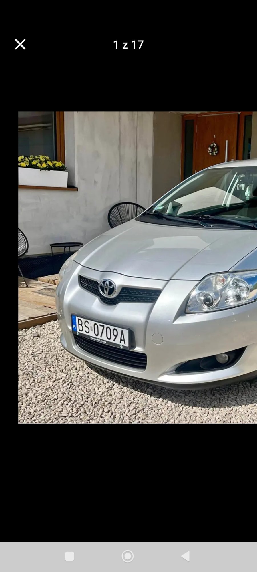 Die Registrierungsnummer BS 0709A hat TOYOTA Auris 1.6 MR`07 E4 Sol - BS0709A