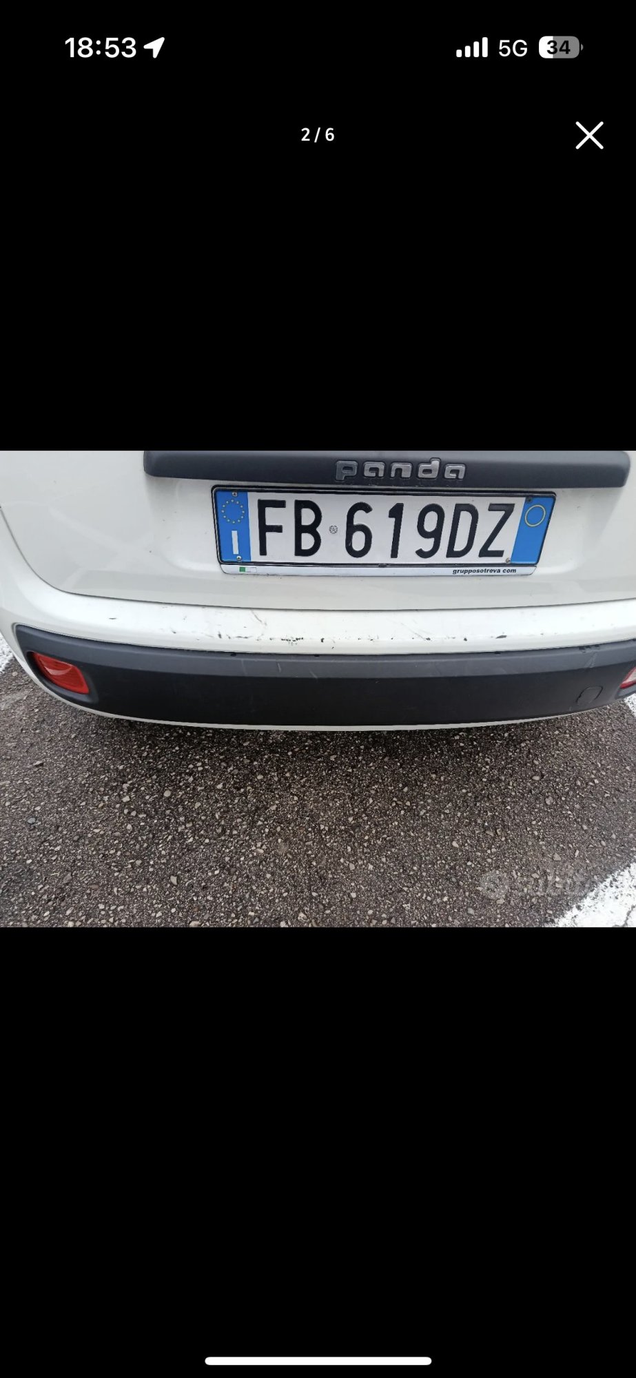 Numer rejestracyjny FB619DZ posiada FIAT Panda 3a serie