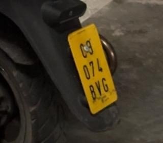 Numer rejestracyjny C9074BVG posiada  