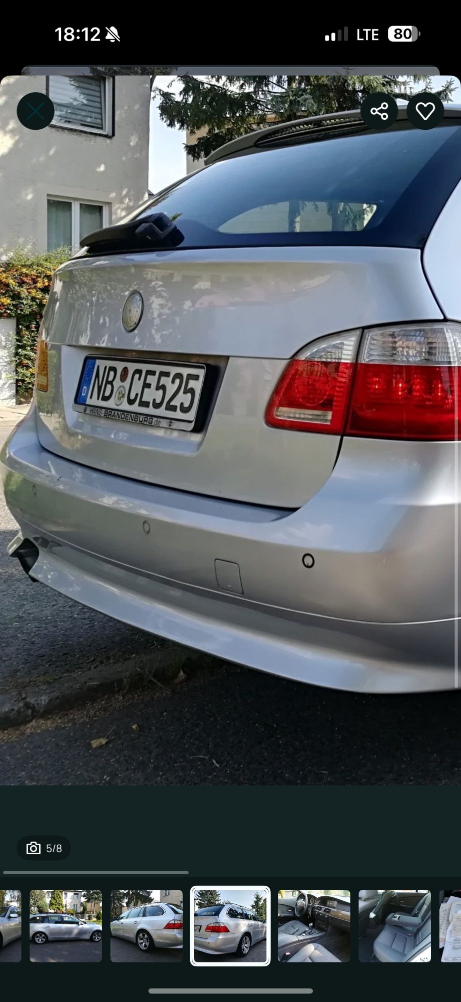 Numer rejestracyjny NBCE525 posiada BMW 