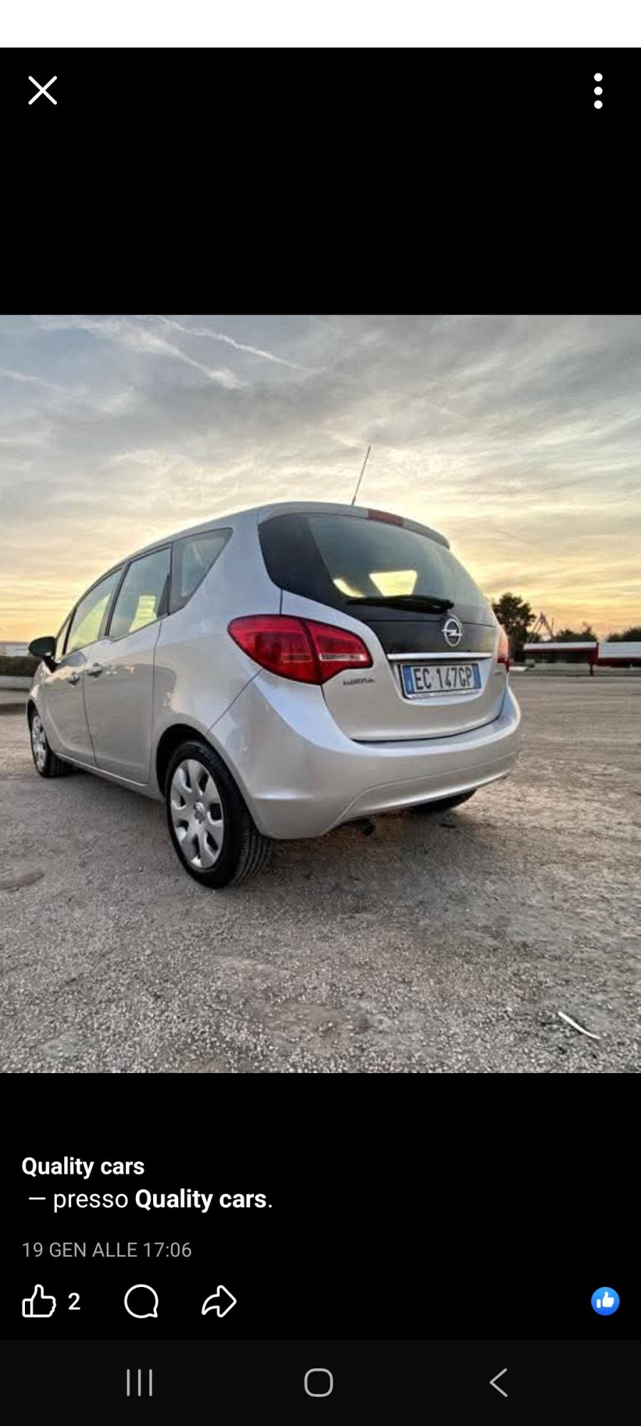 Numer rejestracyjny EC147GP posiada OPEL Meriva 2a serie Numer rejestracyjny EC147GP posiada OPEL Meriva 2a serie
