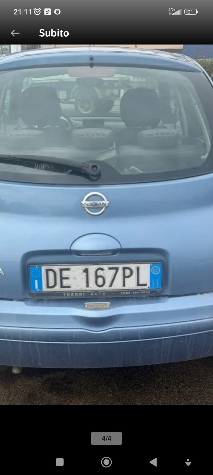 Numer rejestracyjny DE167PL posiada NISSAN Micra 3a serie