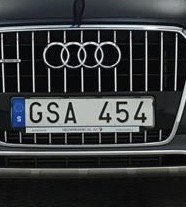 Le numéro d’enregistrement GSA454 a Audi Q3 2.0 TDI quattro