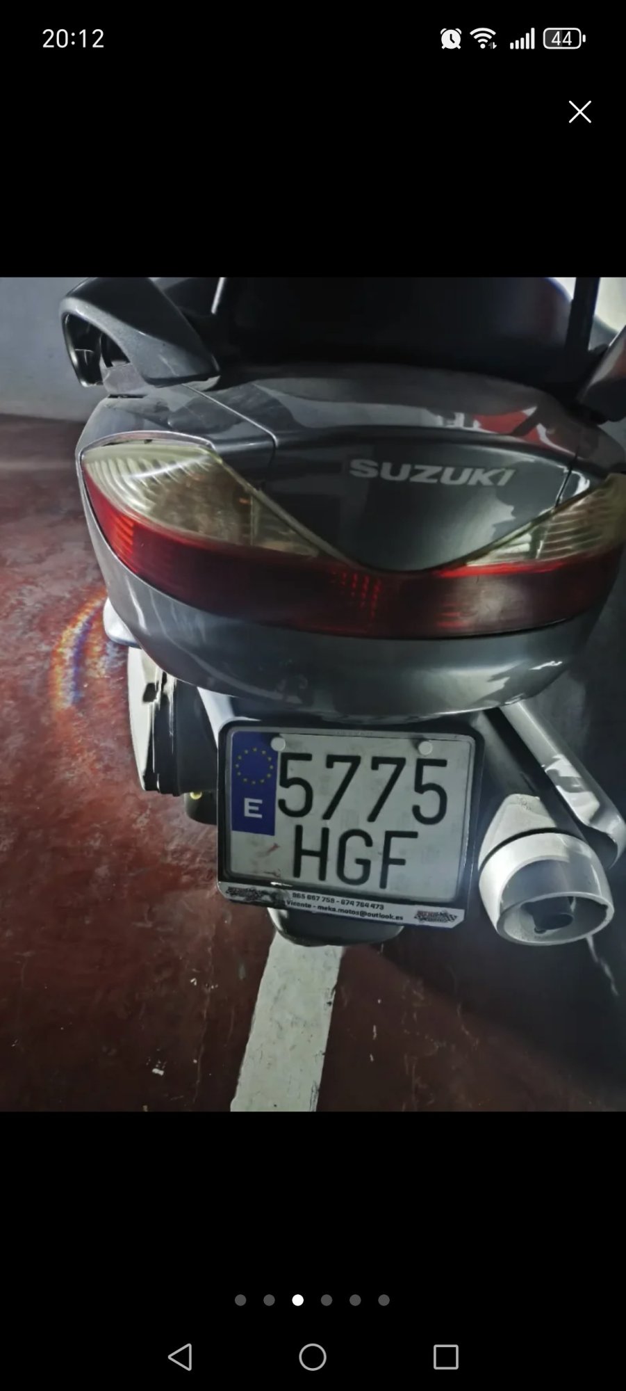 Numer rejestracyjny 5775HGF posiada SUZUKI BURGMAN 125