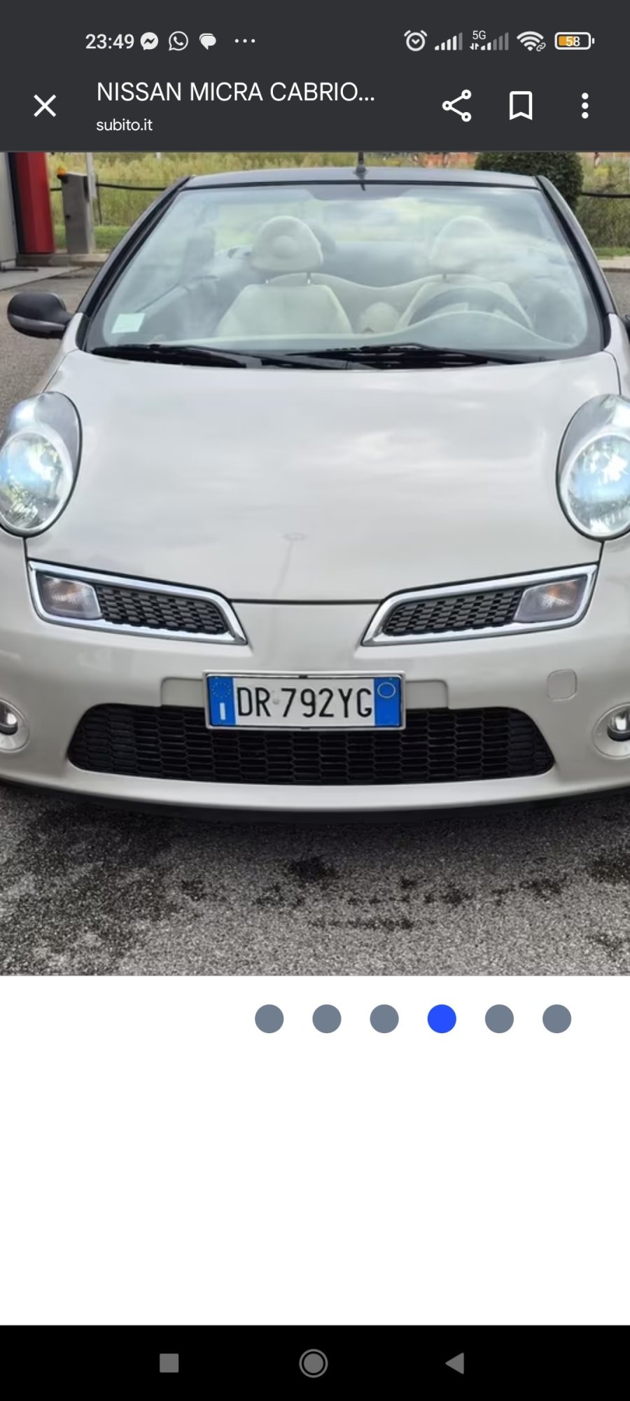 Numer rejestracyjny DR792YG posiada NISSAN Micra 3a serie Numer rejestracyjny DR792YG posiada NISSAN Micra 3a serie