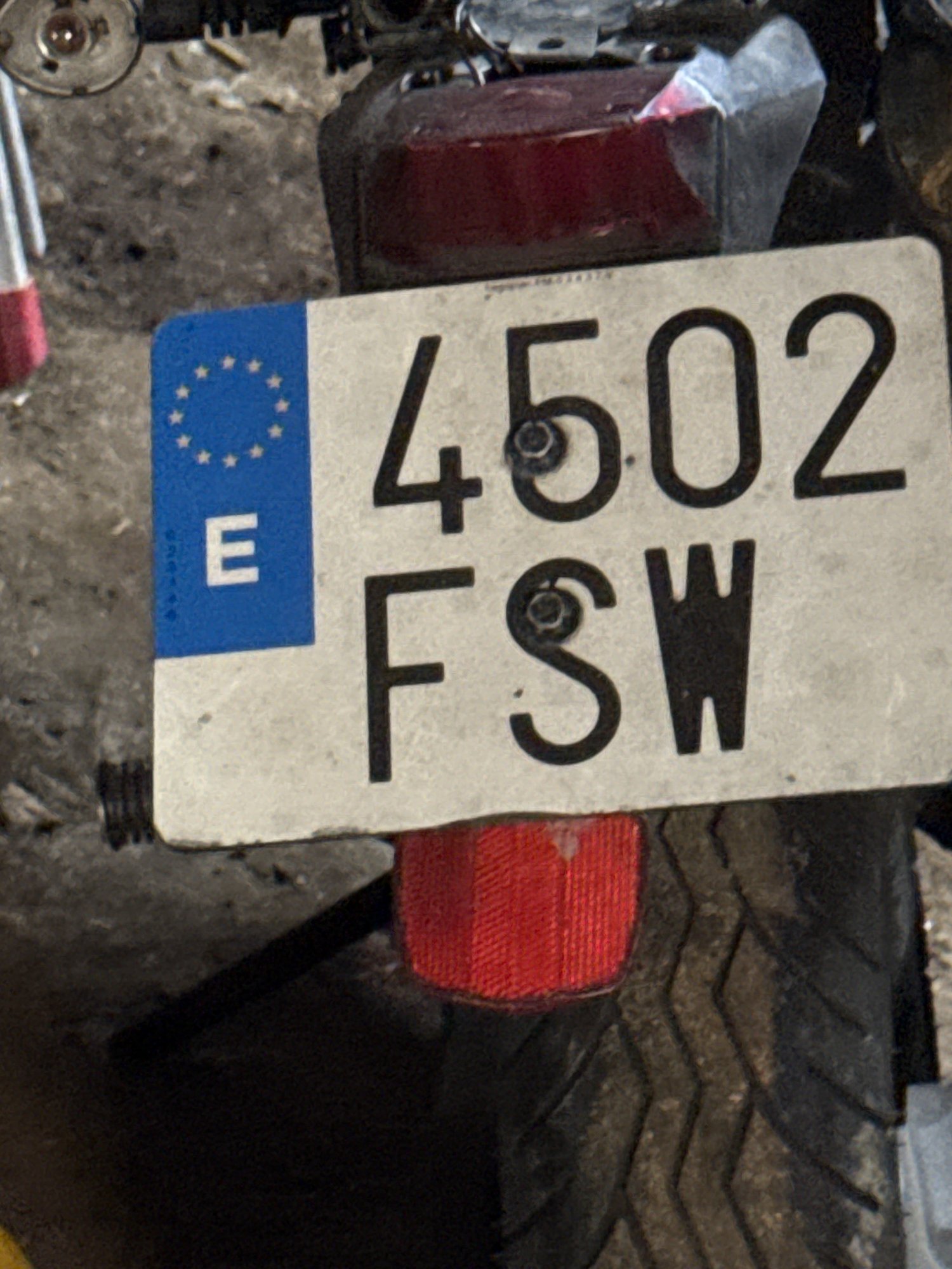 Numer rejestracyjny 4502FSW posiada IMOTO TIGER Numer rejestracyjny 4502FSW posiada IMOTO TIGER