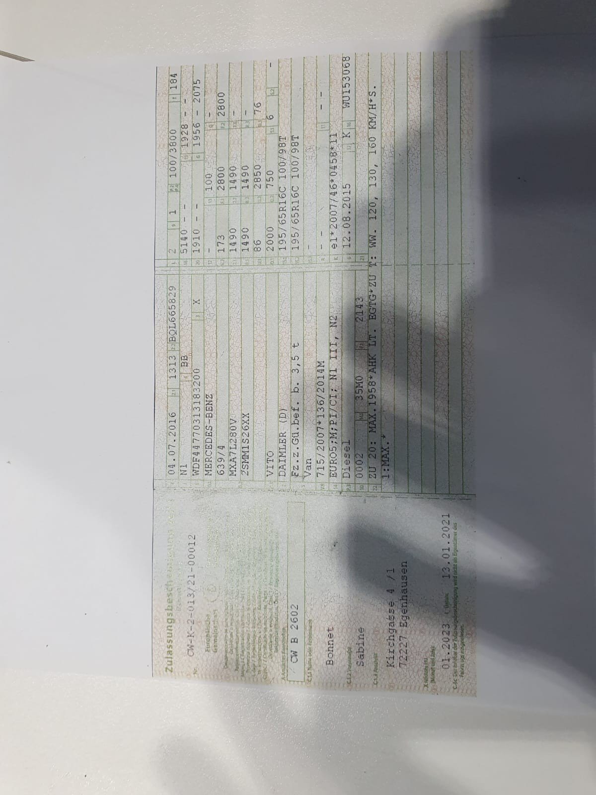 Numer rejestracyjny WDF44770313183200 posiada  