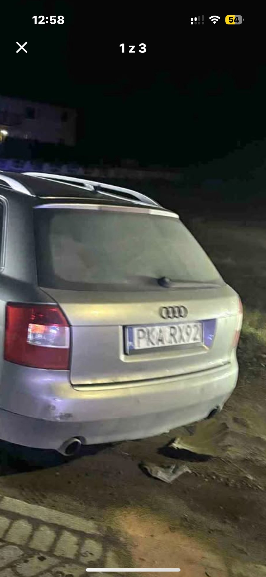 Numer rejestracyjny PKA RX92 posiada AUDI A4 Avant Quattro 2.5 TDi Kat. MR`00 E3 8E - PKARX92