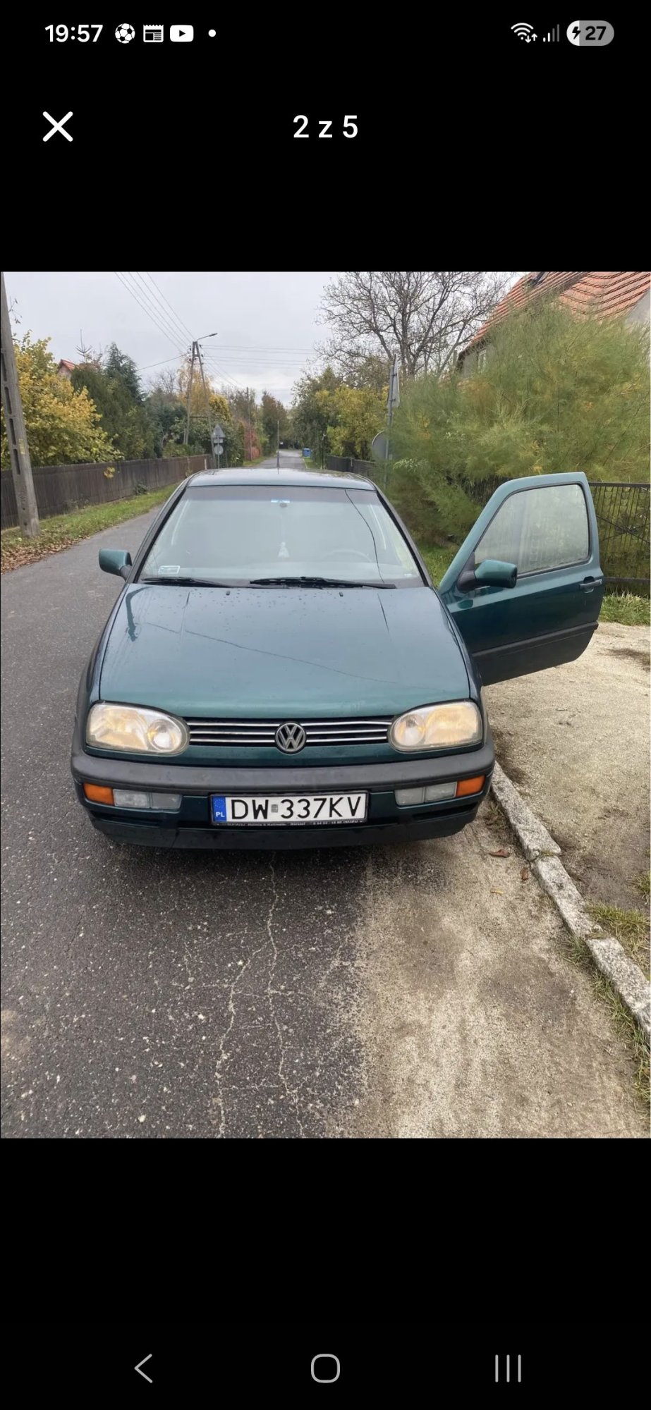 Numer rejestracyjny DW 337KV posiada VOLKSWAGEN GOLF 1.9 D - DW337KV Numer rejestracyjny DW 337KV posiada VOLKSWAGEN GOLF 1.9 D - DW337KV