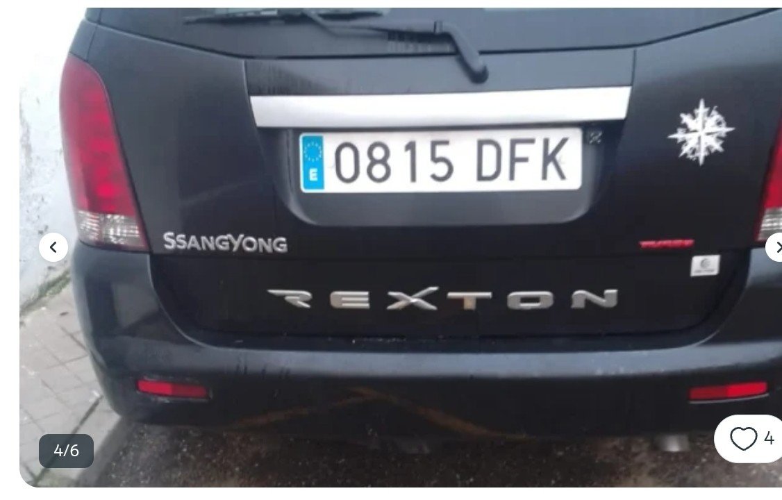 Numer rejestracyjny 0815DFK posiada SSANGYONG/KGM REXTON Numer rejestracyjny 0815DFK posiada SSANGYONG/KGM REXTON