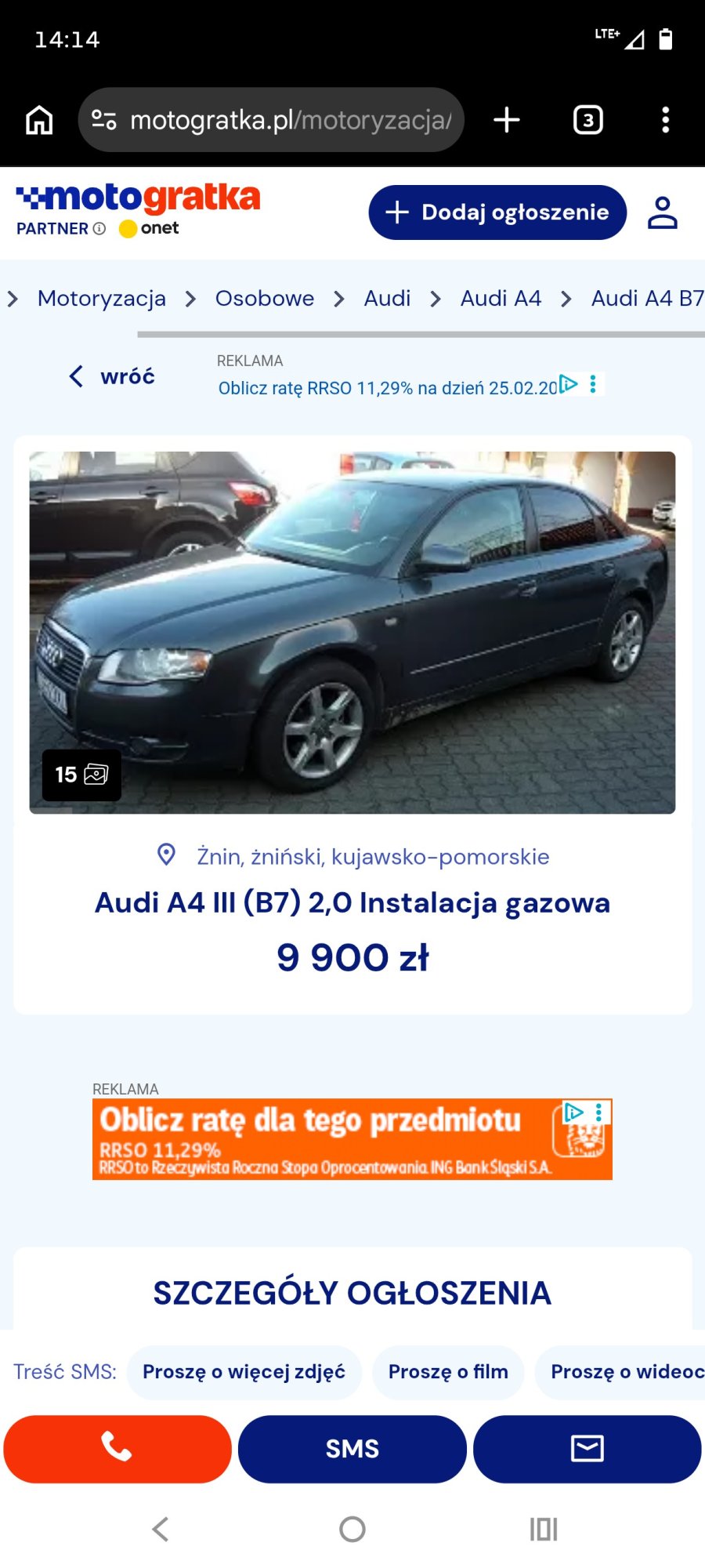 Numer rejestracyjny CSE 23XL posiada AUDI A4 - CSE23XL