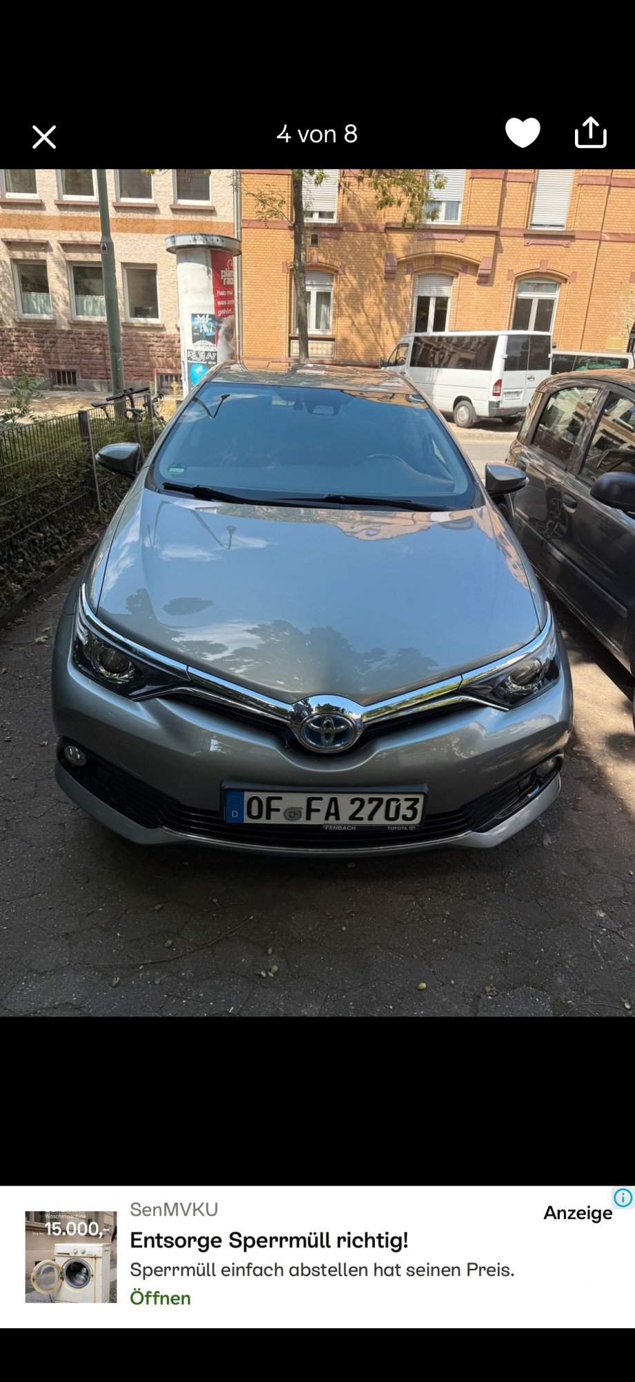 Registreringsnummeret OFFA2703 har Toyota 