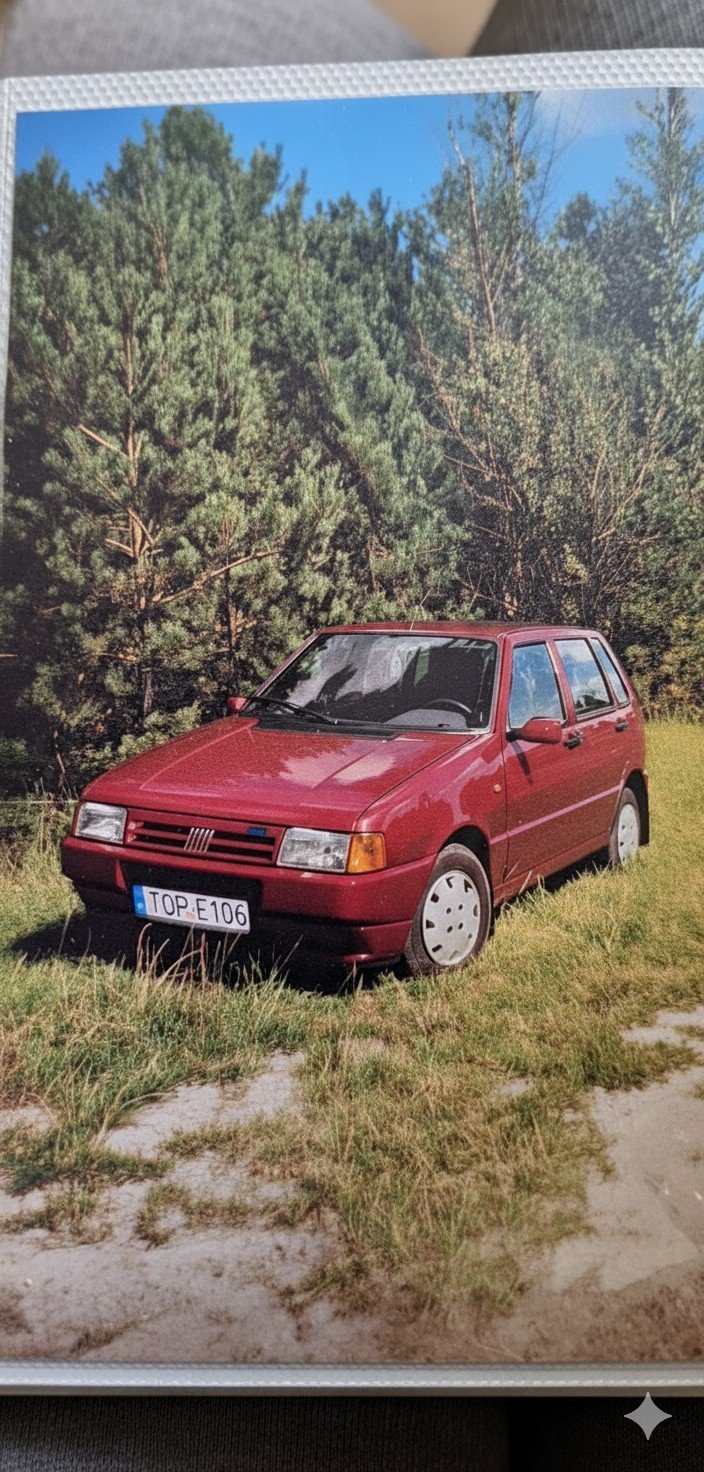 Numer rejestracyjny TOP E106 posiada FIAT Uno Van ie Fire - TOPE106