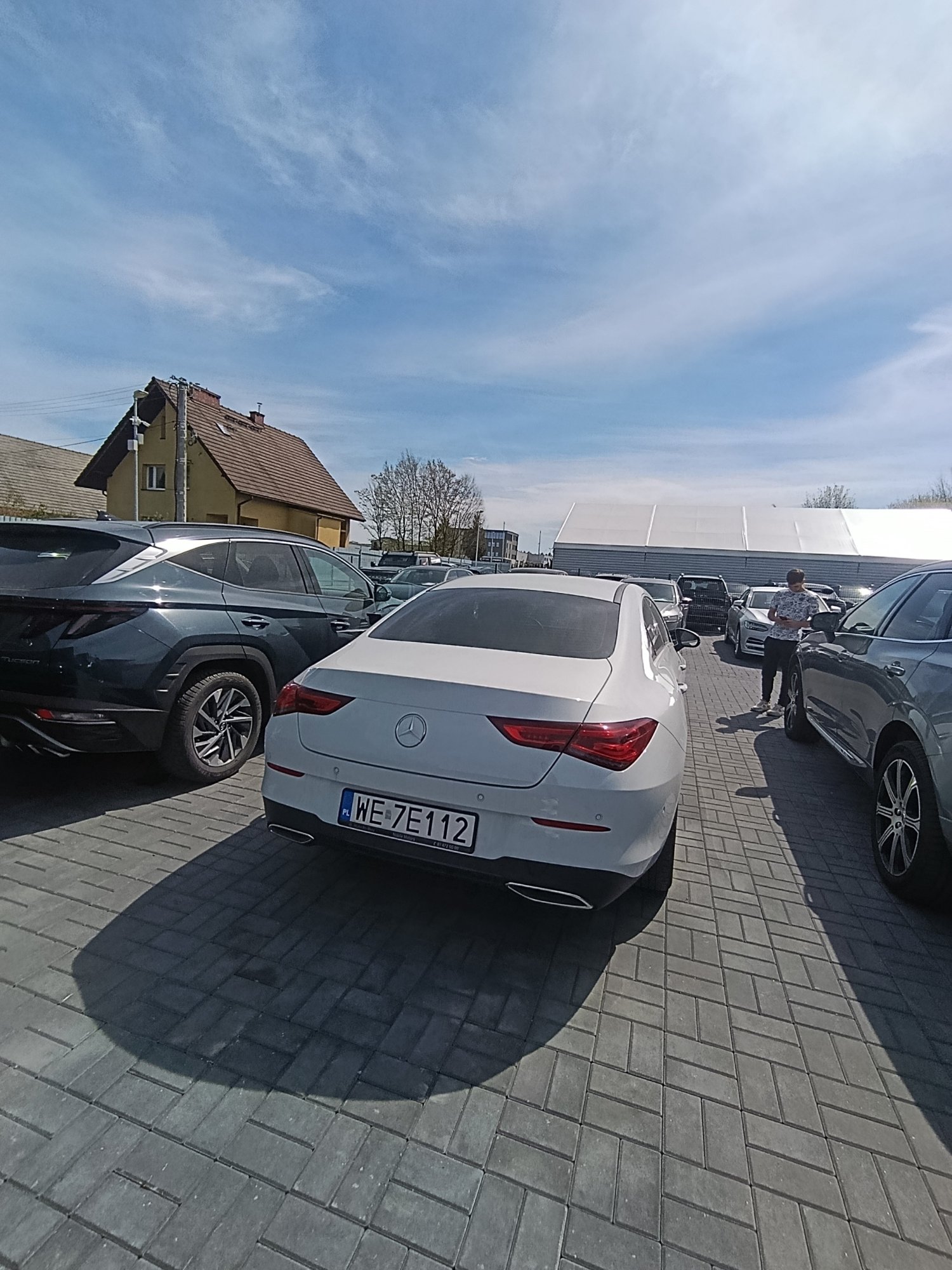 Il numero di registrazione WE 7E112 ha MERCEDES-BENZ CLA 200 MR`19 E6 118 Style 4Matic - WE7E112