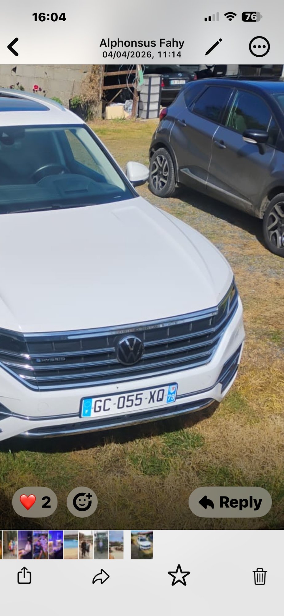 Il numero di registrazione GC055XQ ha VOLKSWAGEN TOUAREG III