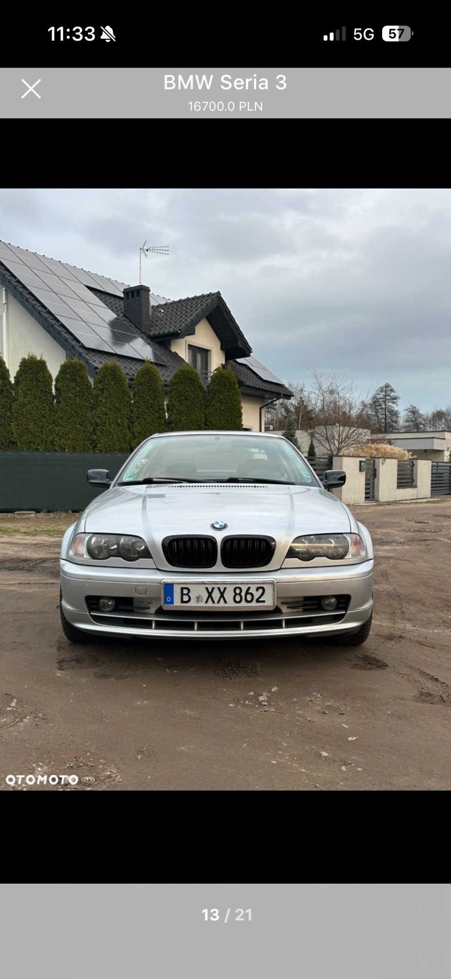 Numer rejestracyjny BXXX862 posiada BMW Seria 3