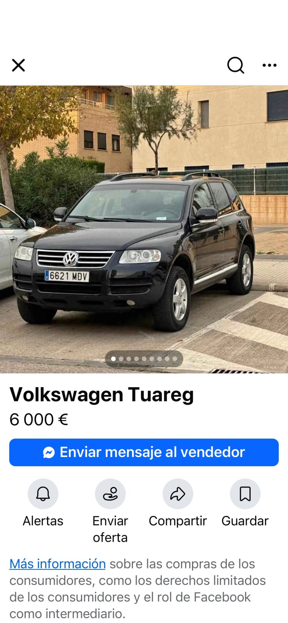 Le numéro d’enregistrement 6621MDV a VOLKSWAGEN TOUAREG