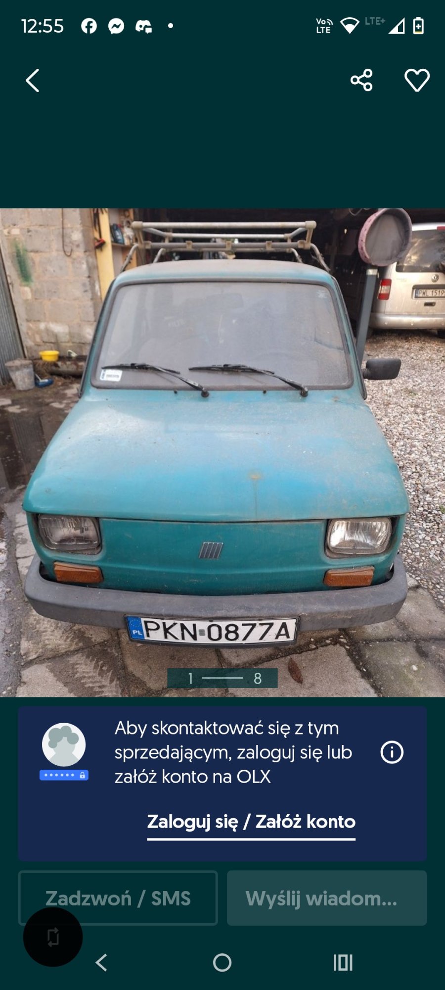 Numer rejestracyjny PKN 0877A posiada FSM-BIELSKO BIAŁA POLSKI FIAT 126P 650 - PKN0877A