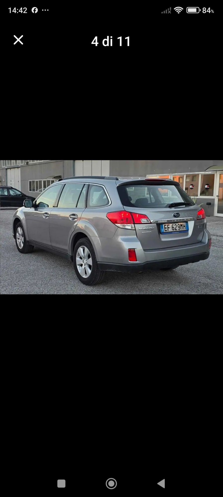 Numer rejestracyjny EF629MH posiada SUBARU Outback 3a serie Outback 2.0D Exclusive (110 kw)